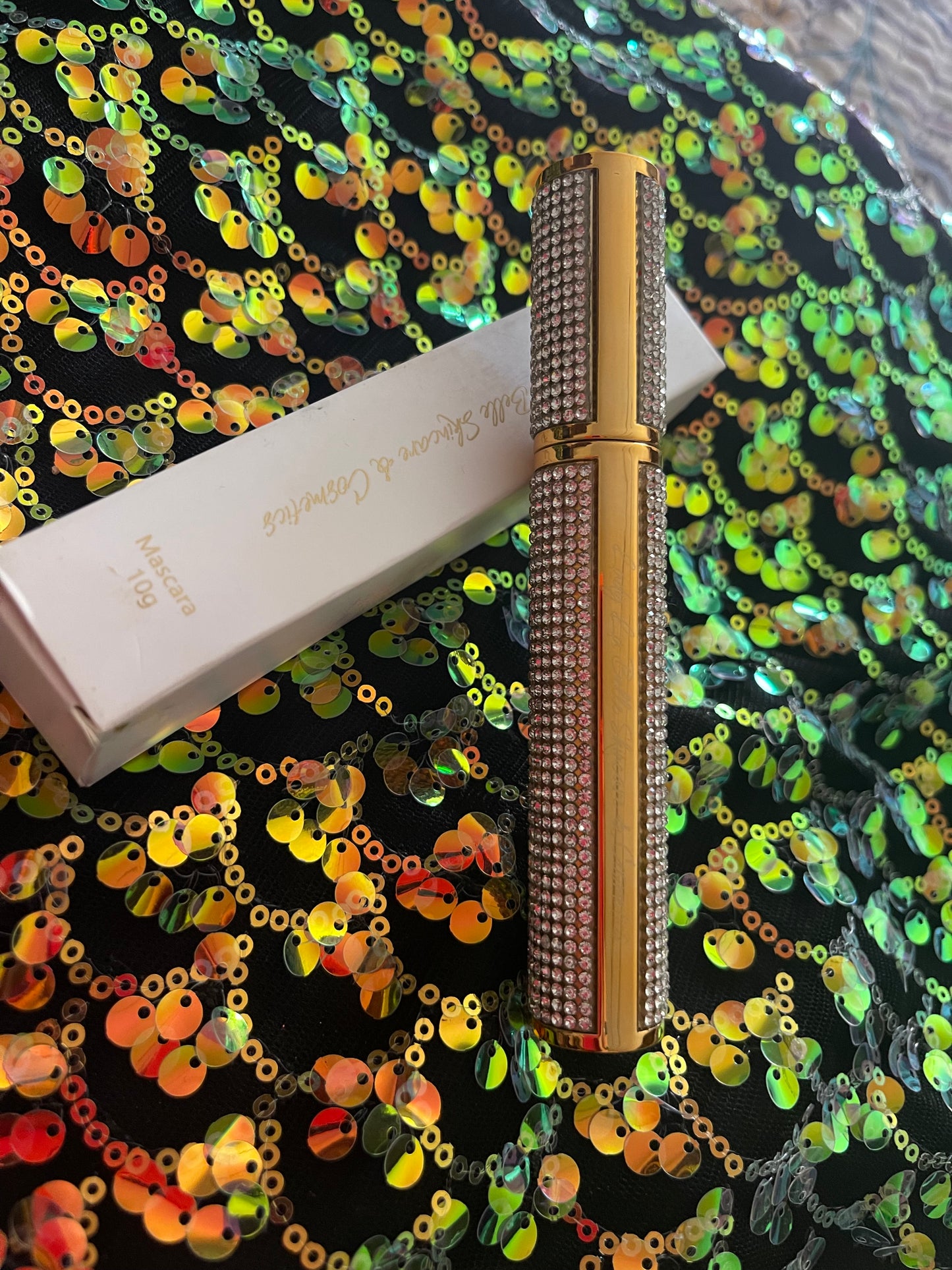 For those that want the “BEST” in life…This is the ultimate Luxurious Rhinestone Encrusted Mascara. It’s long, luxurious, thick and bold. It’s the fur coat on a Wednesday type of person.