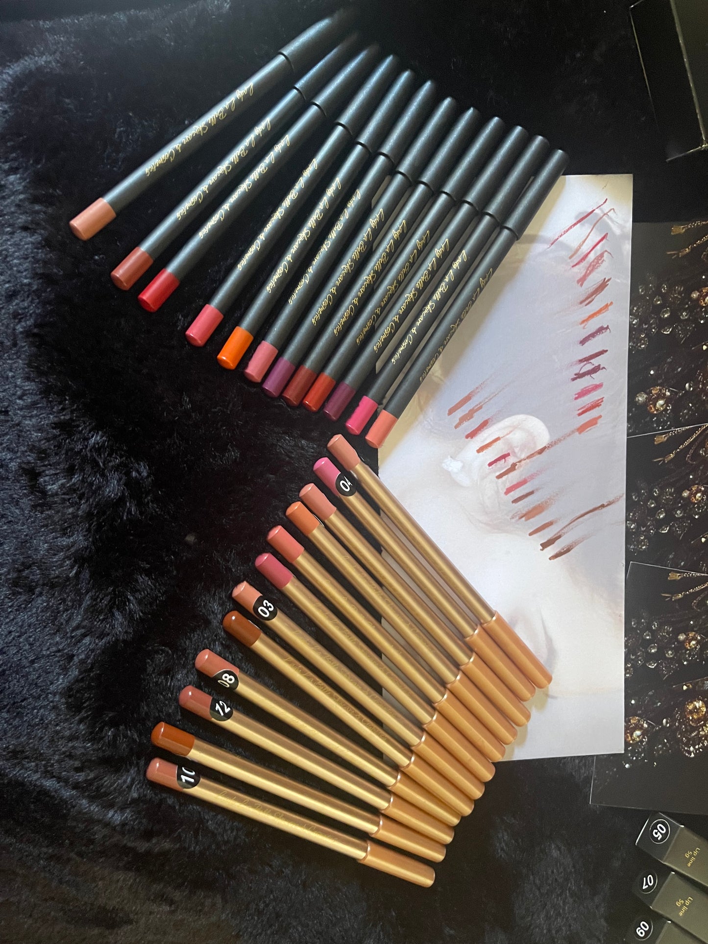 Lady La Belle “Statue Perfect”Ultimate Collection Long Lasting Lip Liners/ 12 Pack