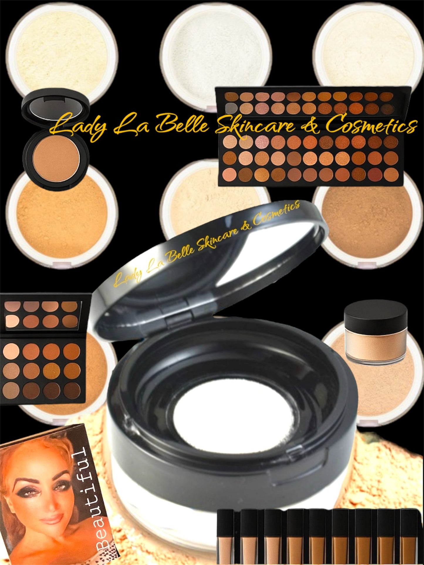 Lady La Belle Ultimate Perfectly Pressed Powder 12/Pan Pallet