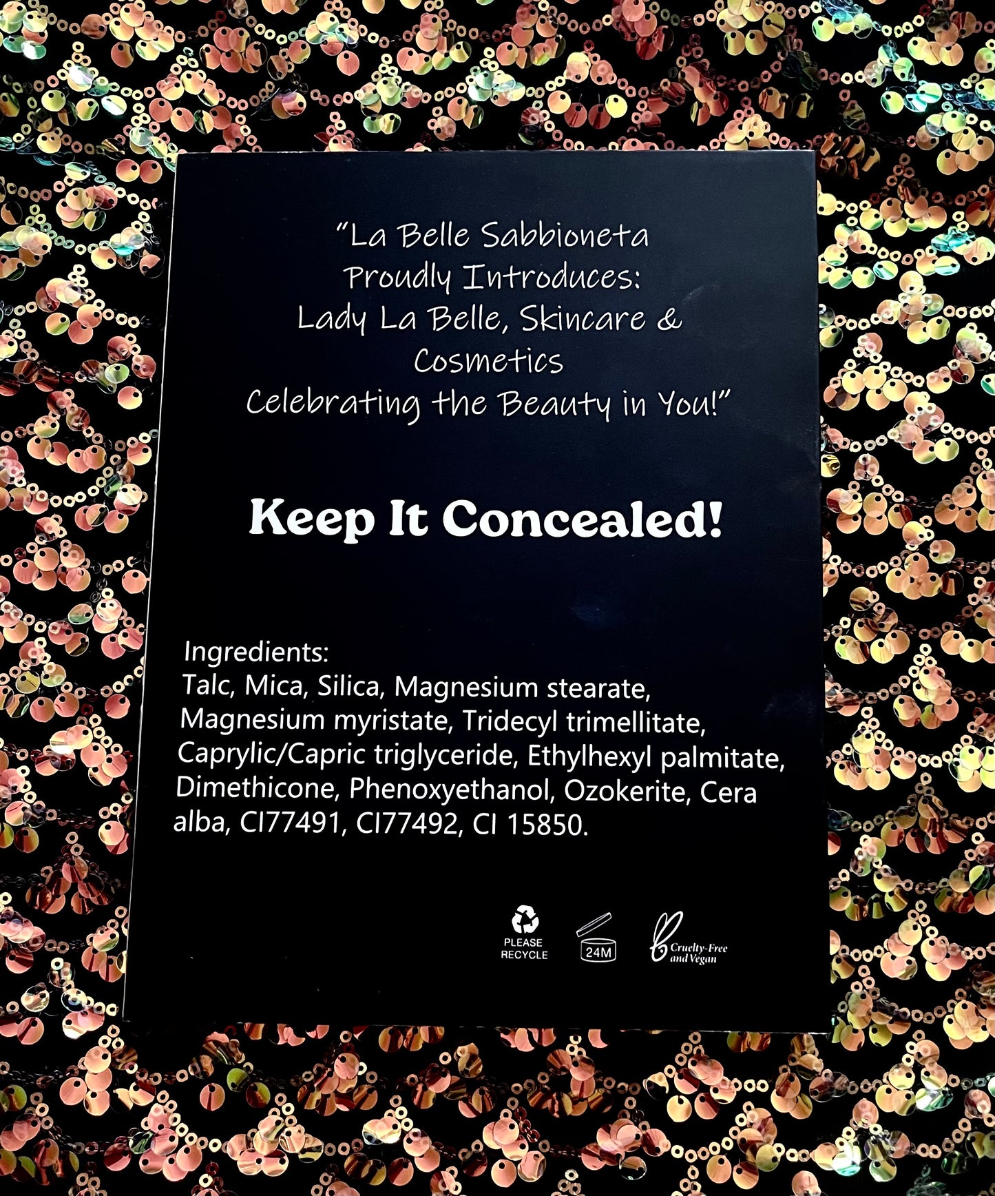 "Keep it Concealed!" Lady La Belle Ultimate 12 Pan Concealer Pallet (Lighter Skin Tones)