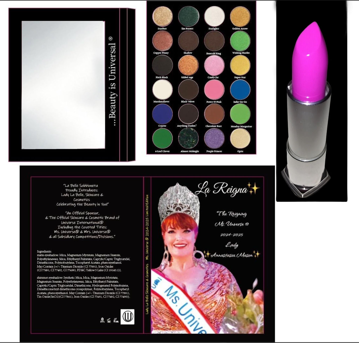 Lady La Belle Skincare & Cosmetics Proudly introduces A Very Special Edition…Ms.Universe®️ 2024-2025/ Lipstick “POWERHOUSE-PINK!”