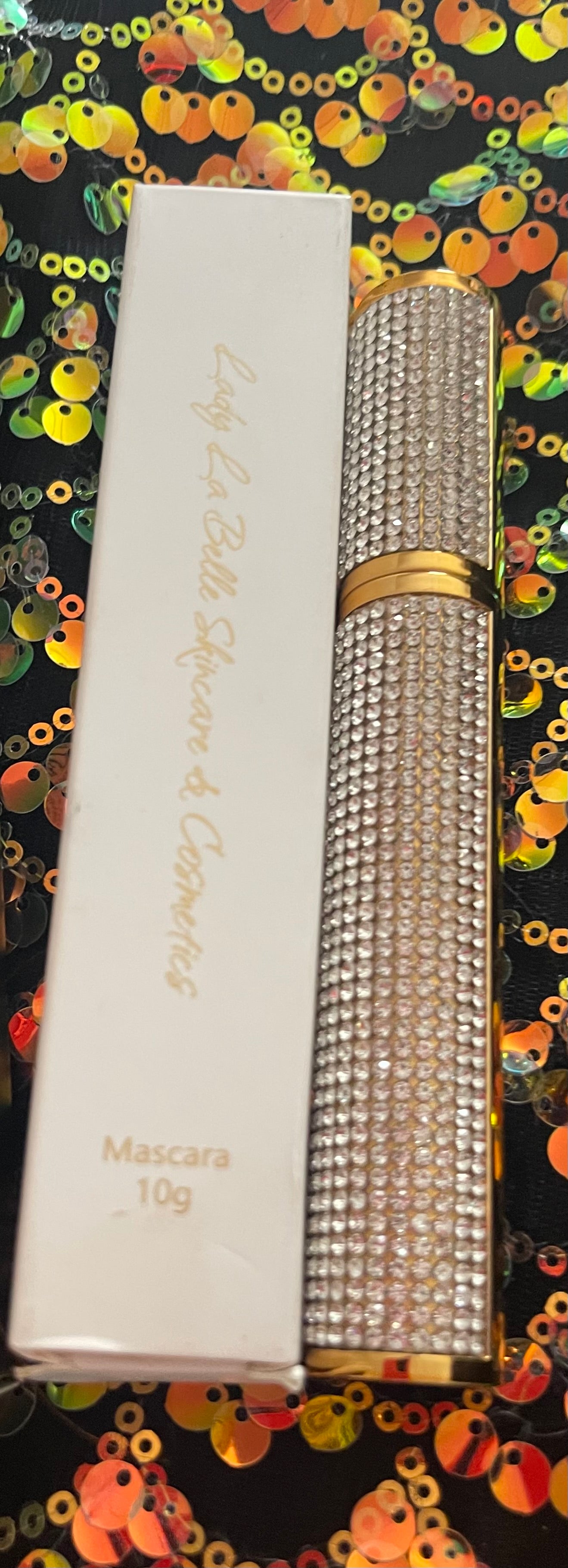For those that want the “BEST” in life…This is the ultimate Luxurious Rhinestone Encrusted Mascara. It’s long, luxurious, thick and bold. It’s the fur coat on a Wednesday type of person.