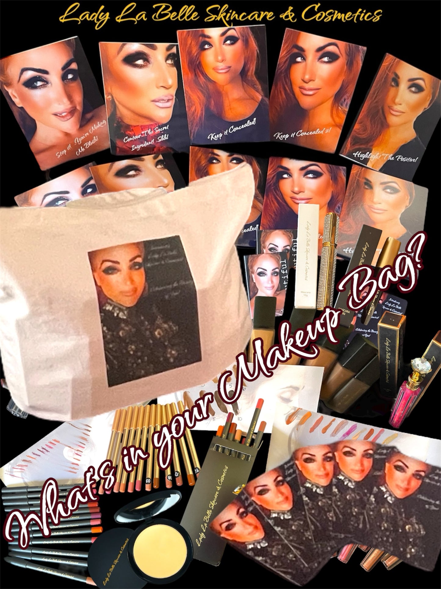 Lady La Belle “Statue Perfect”Ultimate Collection Long Lasting Lip Liners/ 12 Pack
