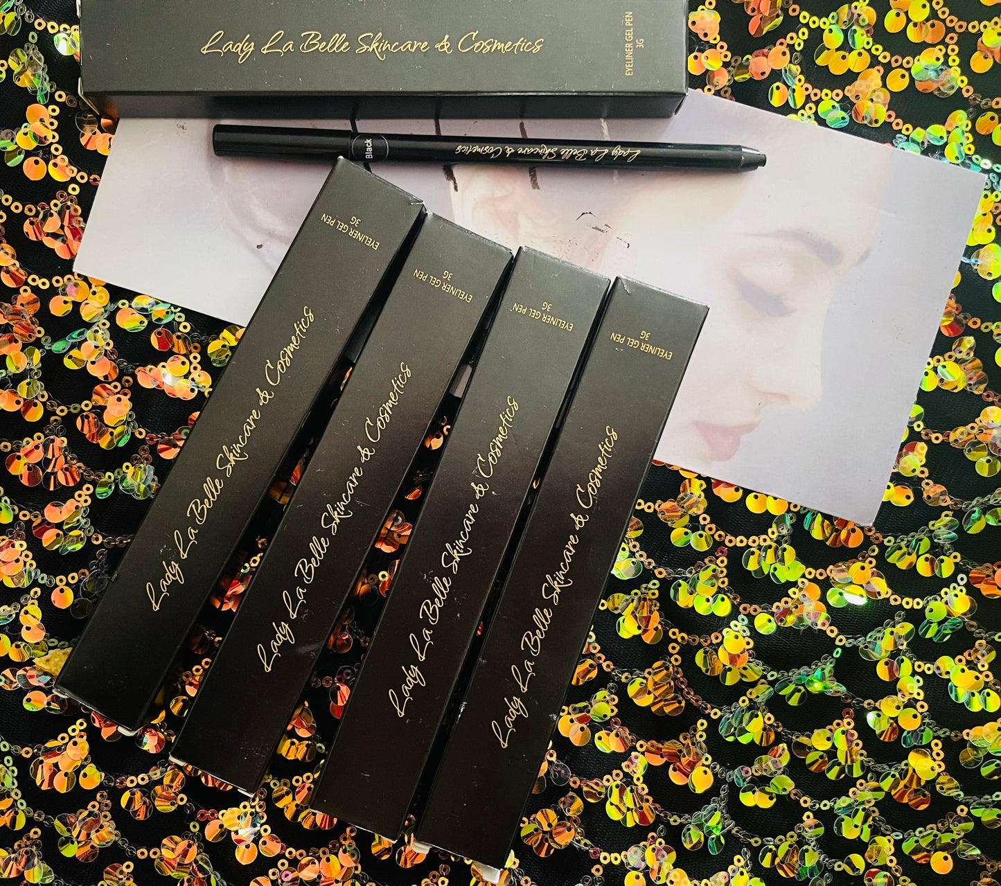 Lady La Belle Waterproof Longlasting Dreamy Gel Eyeliner in 5 Beautiful Shades.