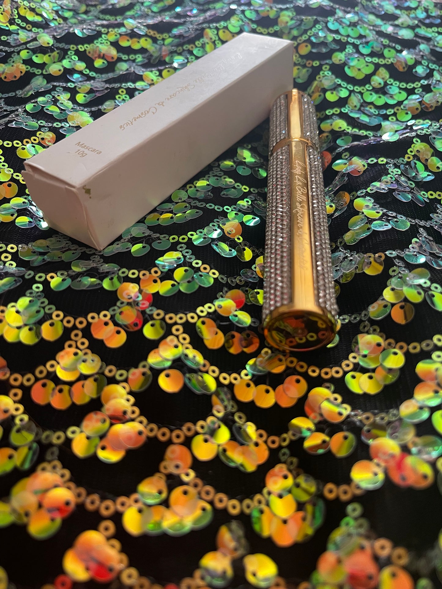 For those that want the “BEST” in life…This is the ultimate Luxurious Rhinestone Encrusted Mascara. It’s long, luxurious, thick and bold. It’s the fur coat on a Wednesday type of person.