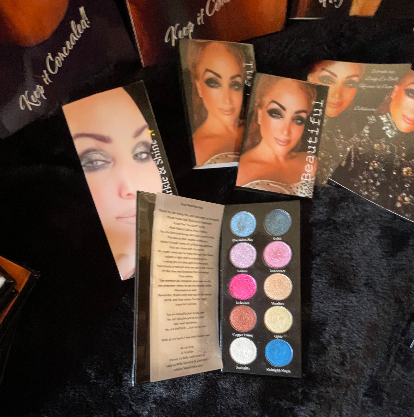 Lady La Belle luxurious 10 Pan Makeup Pallet-Sparkle & Shine Gives you the spotlight every time.