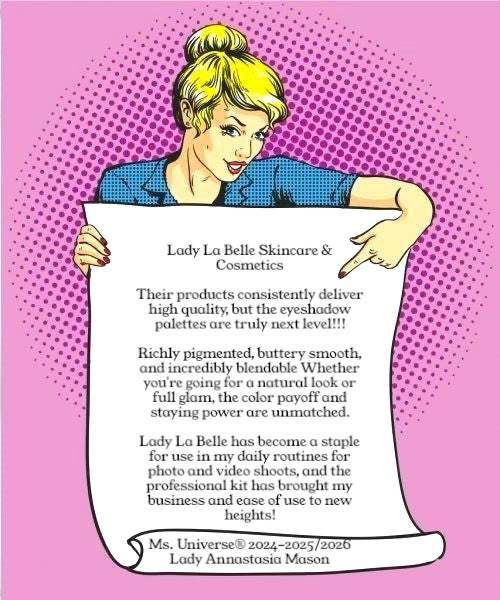 Lady La Belle Skincare & Cosmetics Proudly introduces A Very Special Edition…Ms.Universe®️ 2024-2025/ Lipstick “POWERHOUSE-PINK!”