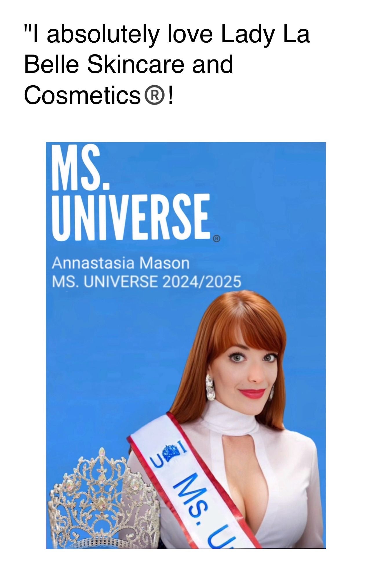 Lady La Belle Skincare & Cosmetics Proudly introduces A Very Special Edition…Ms.Universe®️ 2024-2025/ Lipstick “POWERHOUSE-PINK!”